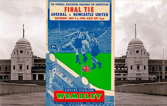 Wembley Stadium and Arsenal V Newcastle 1952 football programme